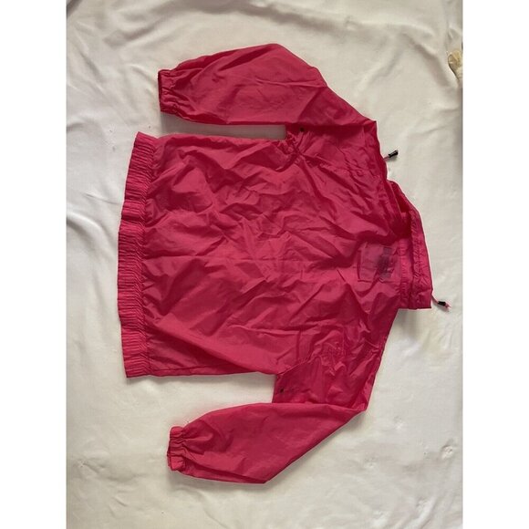 Hot Spices Womens Pink Nylon Windbreaker Jacket With Zip Front & Drawstring Coll - Picture 4 of 6
